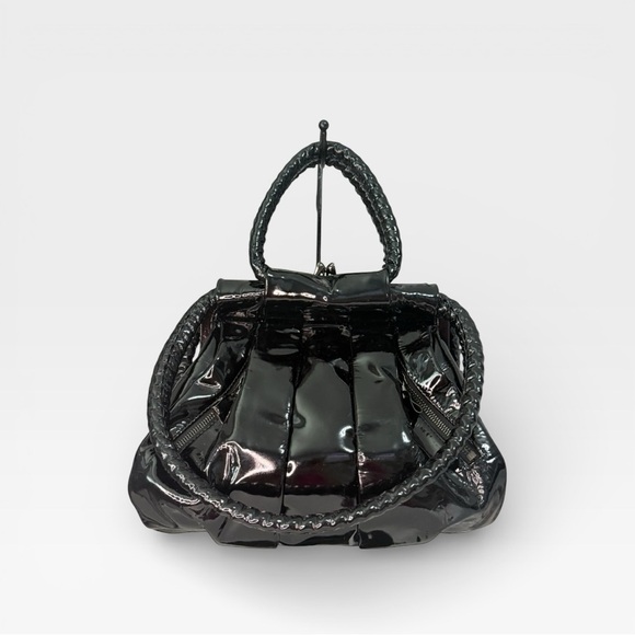 Christian Louboutin Loubette Patent Frame Top Handle Bag - Picture 2 of 11